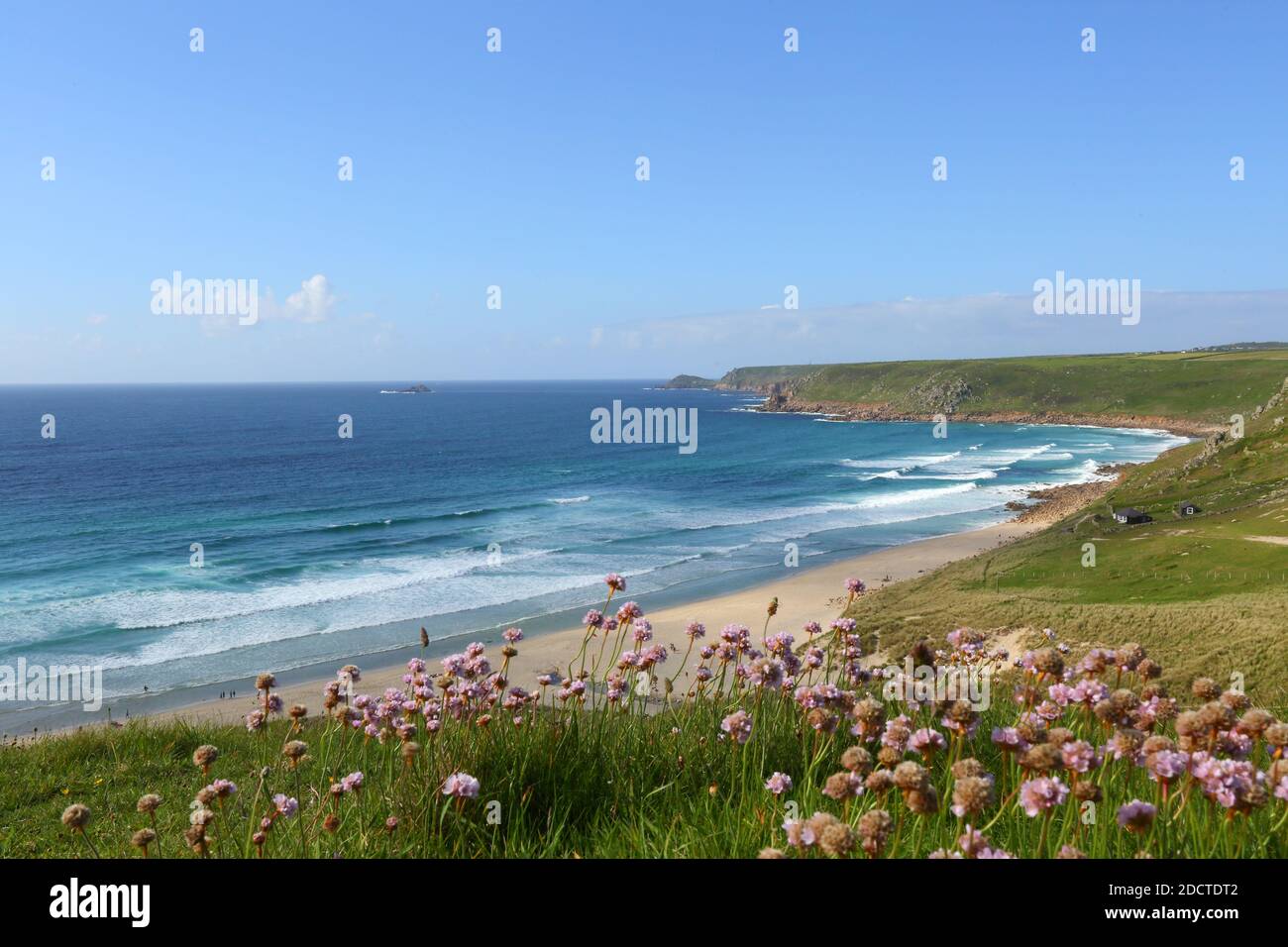 GREAT BRITAIN /Cornwall/ Sennen Cove Cornwall beach and coastline near Land`s End Stock Photo